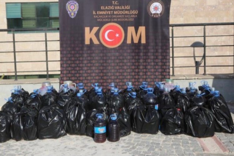 Elazığ'da ka&ccedil;ak i&ccedil;ki operasyonu! 1 g&ouml;zaltı