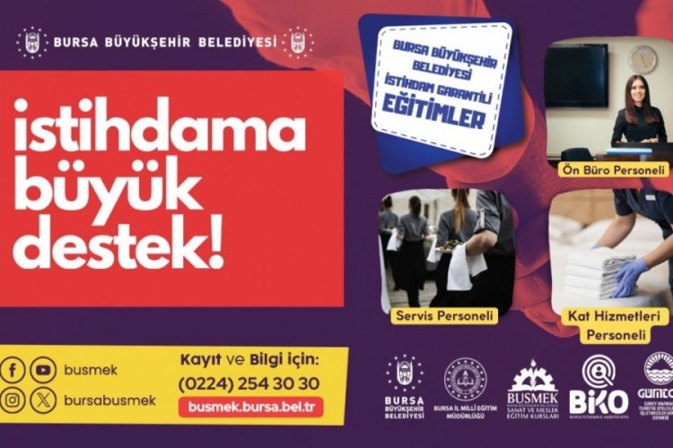 BUSMEK'ten istihdam garantili kurs
