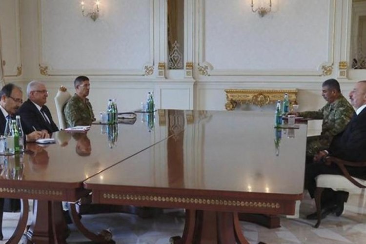 Milli Savunma Bakanı Yaşar G&uuml;ler, Aliyev ile g&ouml;r&uuml;şt&uuml;
