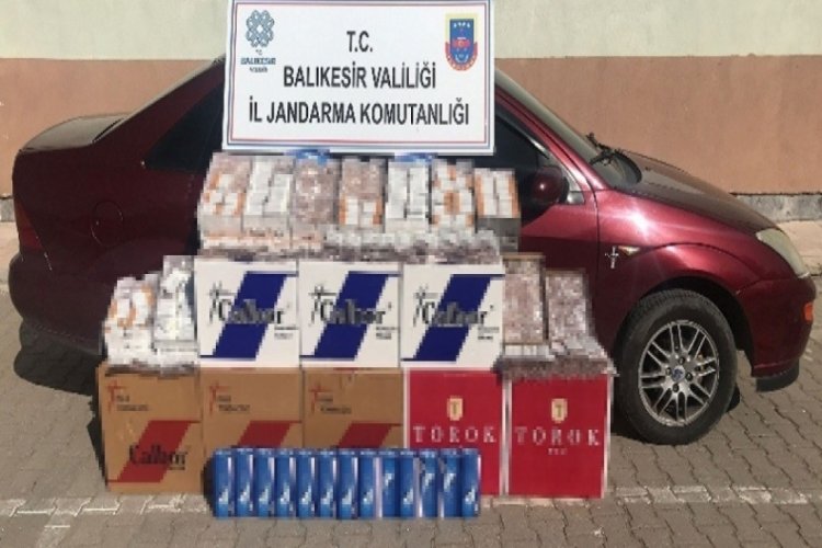 Balıkesir'de ka&ccedil;ak t&uuml;t&uuml;n operasyonu