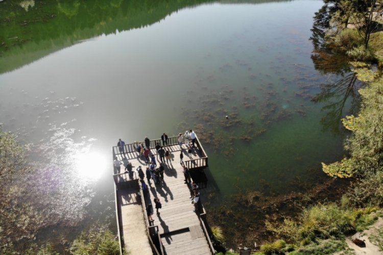 Bolu'da G&ouml;lc&uuml;k Tabiat Parkı temizleniyor