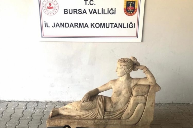 Bursa'da Jandarmadan tarihi eser operasyonu