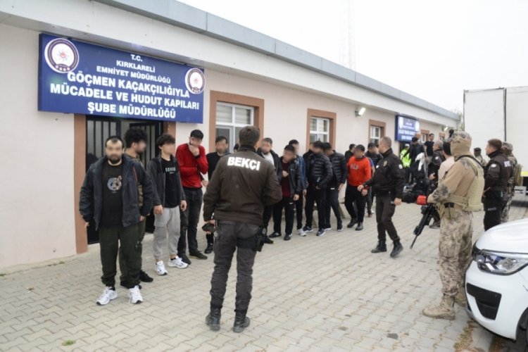 Kırklareli'nde 51 d&uuml;zensiz g&ouml;&ccedil;men yakalandı