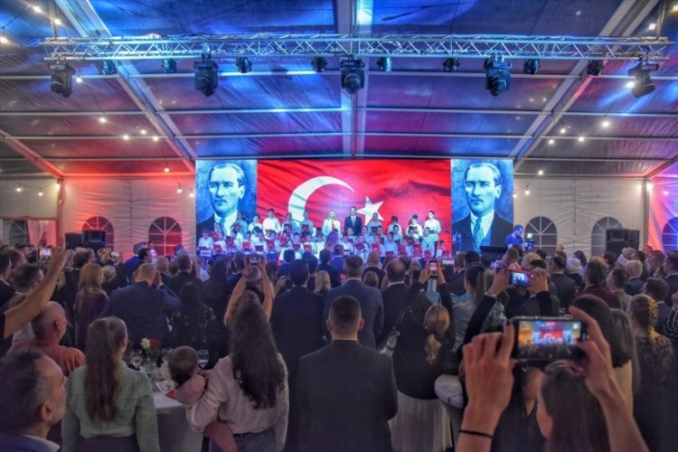 Karadağ'da T&uuml;rkiye Cumhuriyeti'nin 100. yılı resepsiyonu