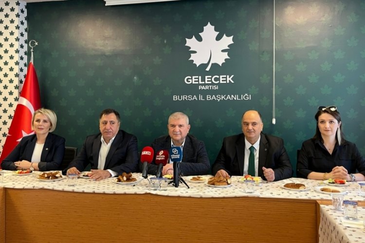 Gelecek Partisi Bursa'dan basın toplantısı&nbsp;