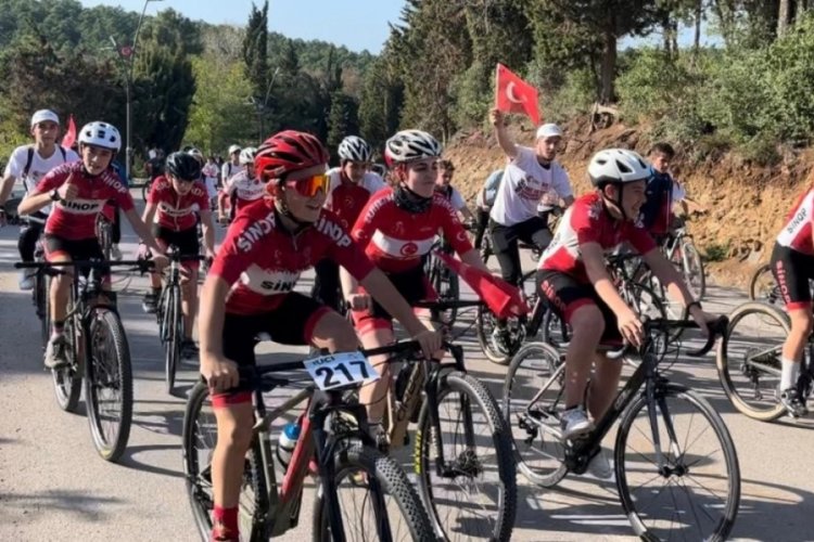 Sinop'ta pedallar Cumhuriyet i&ccedil;in d&ouml;nd&uuml;