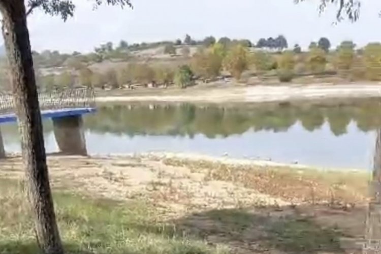 Bursa'da  elleriyle balık yakalamak isterken g&ouml;lete d&uuml;şt&uuml;ler! Son anda babaları kurtardı