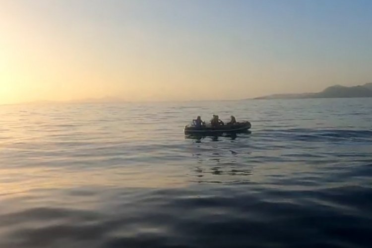 Muğla'da Bodrum a&ccedil;ıklarında 67 d&uuml;zensiz g&ouml;&ccedil;men yakalandı