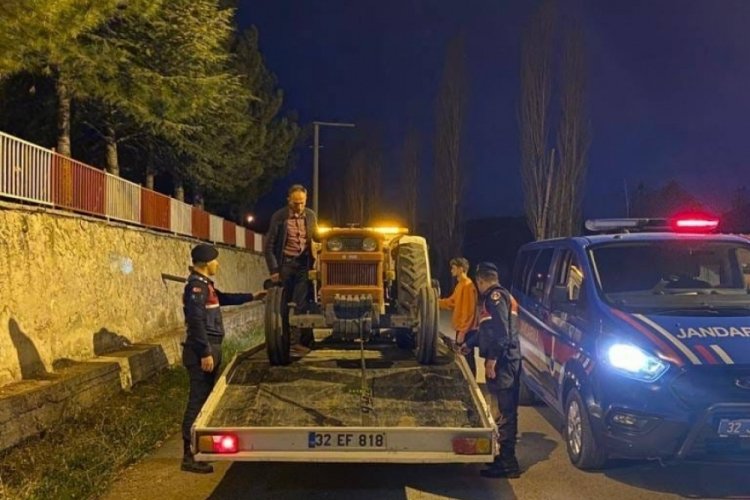Isparta'da &ccedil;alınan trakt&ouml;r Konya'da bulundu