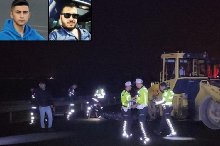 D&uuml;zce'de asfalt &ccedil;alışması nedeniyle kapalı olan yolda kaza! 2 &ouml;l&uuml;