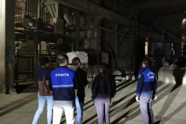 Bursa Kestel'deki fabrikalar denetlendi