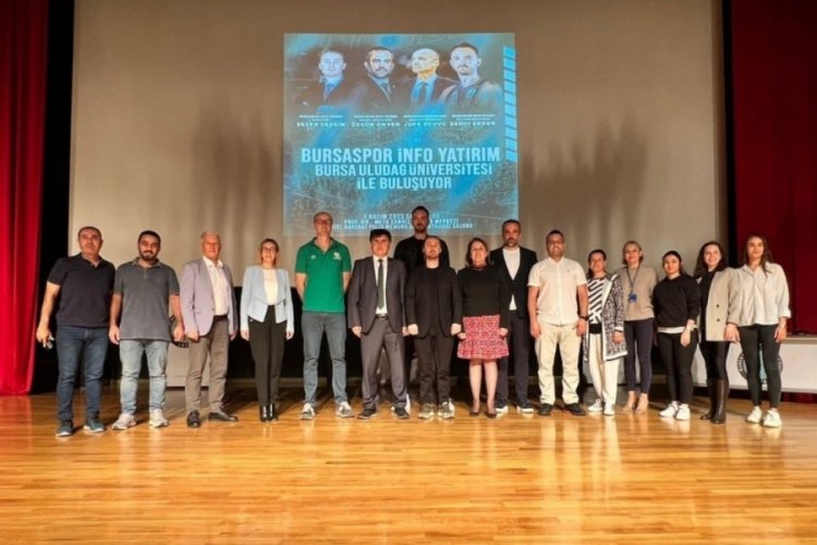Bursaspor İnfo Yatırım temsilcileri, Bursa Uludağ &Uuml;niversitesi &ouml;ğrencileriyle buluştu