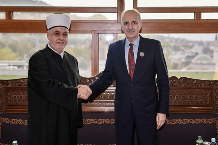 TBMM Başkanı Kurtulmuş, Bosna-Hersek İslam Birliği Başkanı ile g&ouml;r&uuml;şt&uuml;