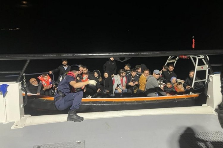 Bodrum'da yasa dışı g&ouml;&ccedil;men operasyonu, 113 ka&ccedil;ak yakalandı