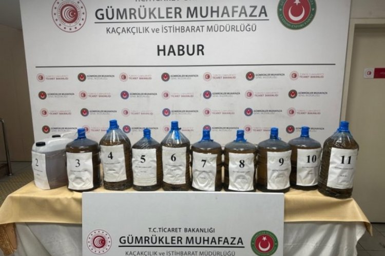 Şırnak'ta 260 milyon T&uuml;rk Lirası değerinde metamfetamin ele ge&ccedil;irildi