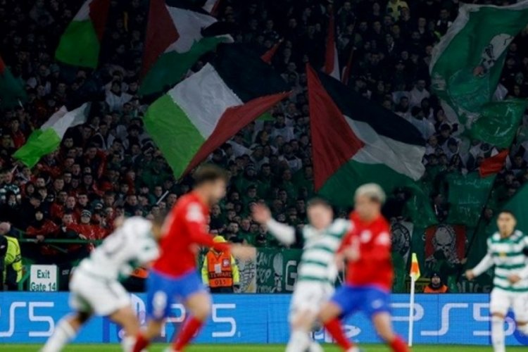 Celtic taraftarı Filistin'e desteğini s&uuml;rd&uuml;recek