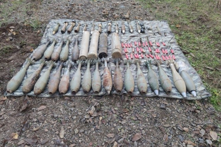 Pen&ccedil;e-Yıldırım Operasyon b&ouml;lgesinde sığınak ve m&uuml;himmat kullanılamaz h&acirc;le getirildi