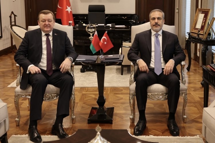 Hakan Fidan, Belaruslu mevkidaşı Aleynik ile g&ouml;r&uuml;şt&uuml;