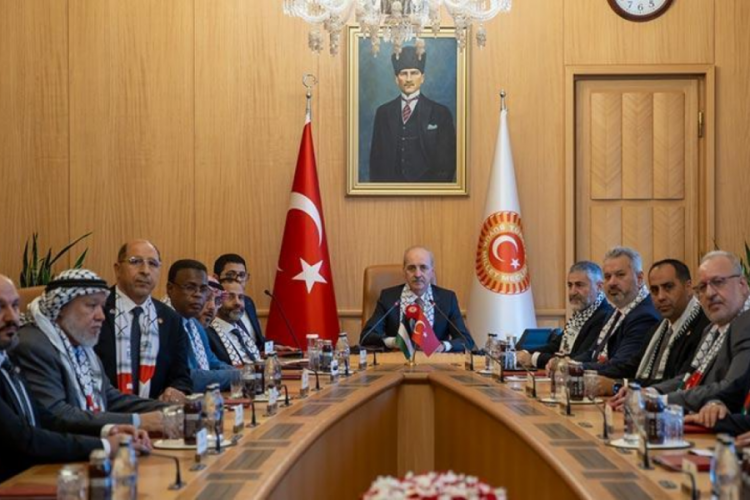 TBMM Başkanı Kurtulmuş, Yemen Milletvekili Al Ahmar'ı ağırladı