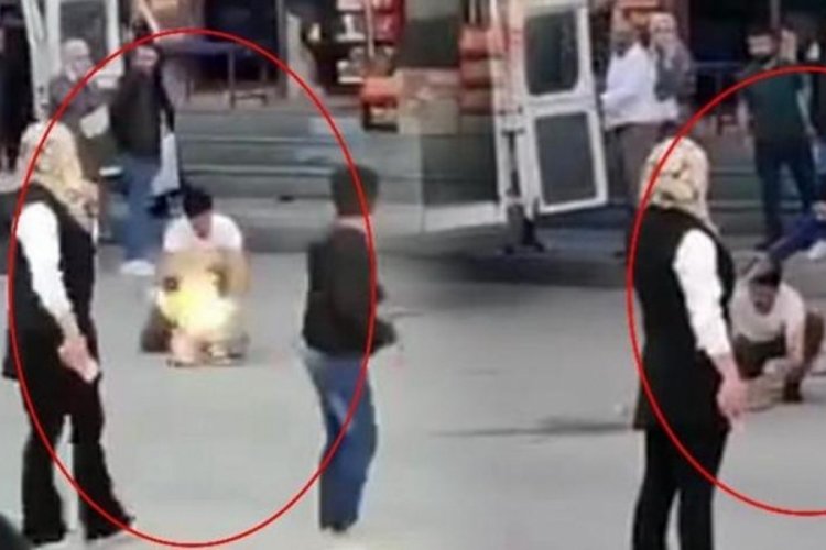 Şırnak'ta alev alan t&uuml;p&uuml; balkondan aşağıya attı