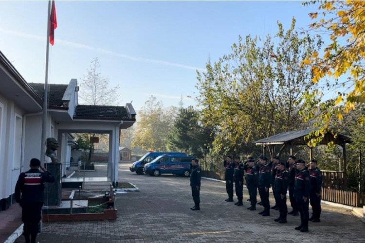 Bursa'da jandarmadan 10 Kasım Atat&uuml;rk'&uuml; Anma programı