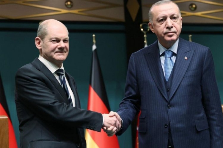 Cumhurbaşkanı Erdoğan-Almanya Başbakanı Scholz ile g&ouml;r&uuml;şecek