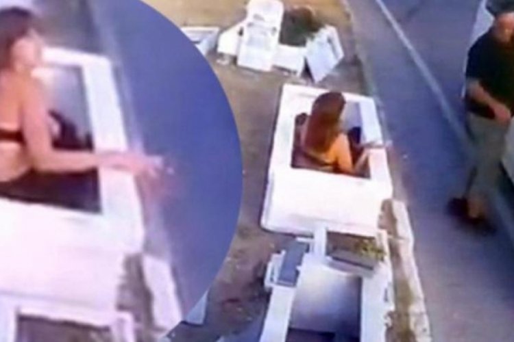İstanbul'da şaşkına &ccedil;eviren g&ouml;r&uuml;nt&uuml;! Mezardan &ccedil;ıktı, korkuttu