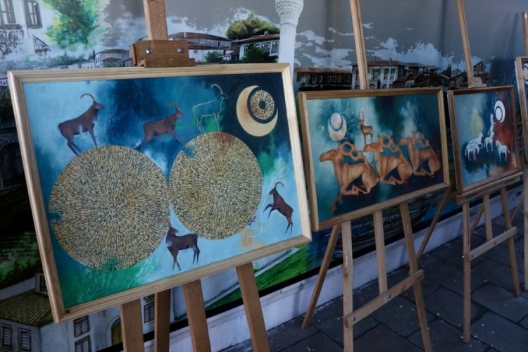 Trabzon'da "Proto T&uuml;rk" resim sergisi a&ccedil;ıldı
