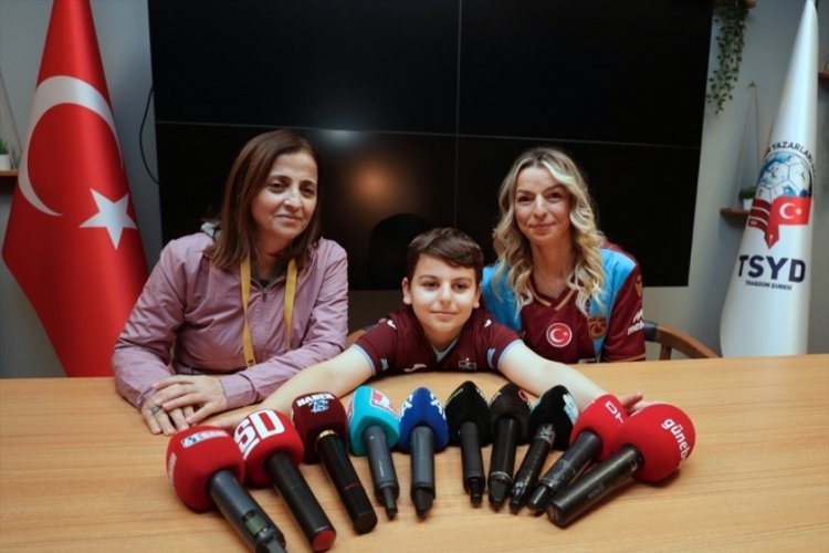 Bursa'da saldırıya uğrayan Yusuf, TSYD Trabzon Şubesi'ni ziyaret etti