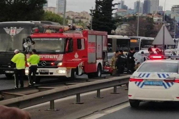 15 Temmuz Şehitler K&ouml;pr&uuml;s&uuml;'nde zincirleme kaza