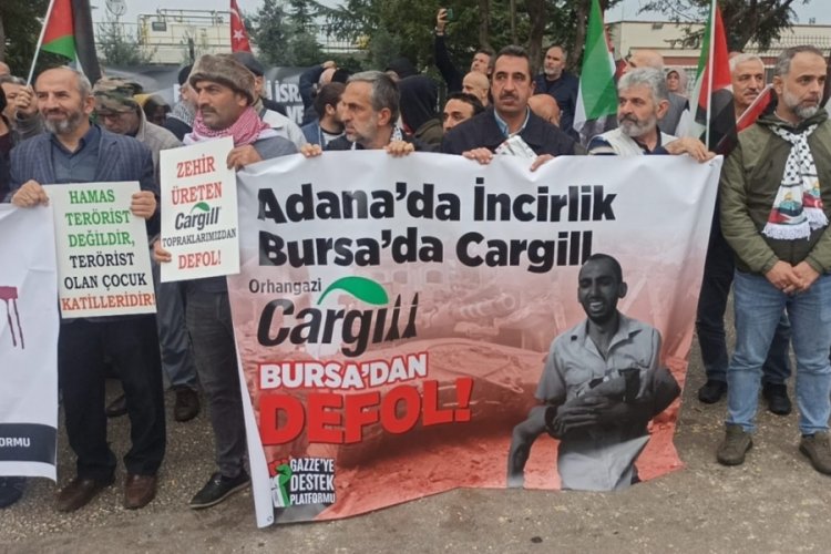 Cargil fabrikası &ouml;n&uuml;nde İsrail eylemi!