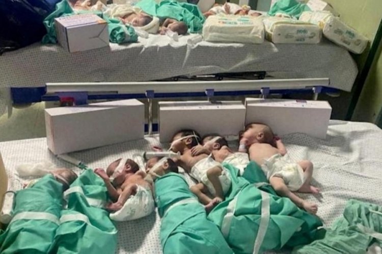 Gazze'de s&ouml;z&uuml;n bittiği yer! Bebekler tehlikede