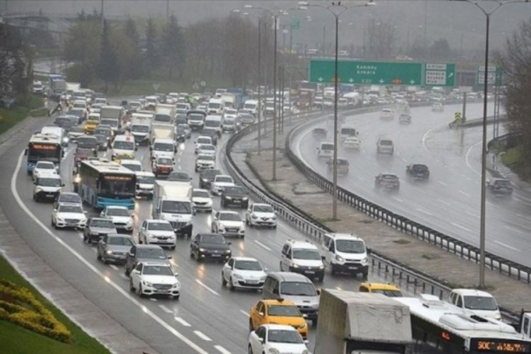 İstanbul trafiğinde yağmur yoğunluğu
