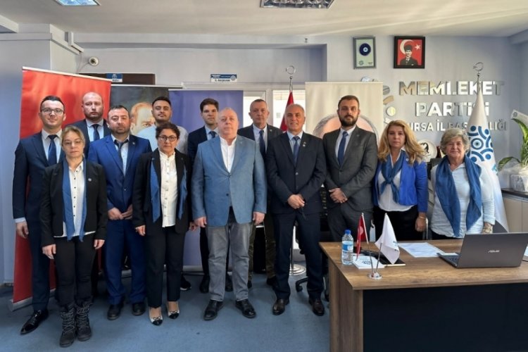 Memleket Partisi, Bursa İl Başkanlığına atanan Şent&uuml;rk Bilgi mesaiye hızlı başladı!