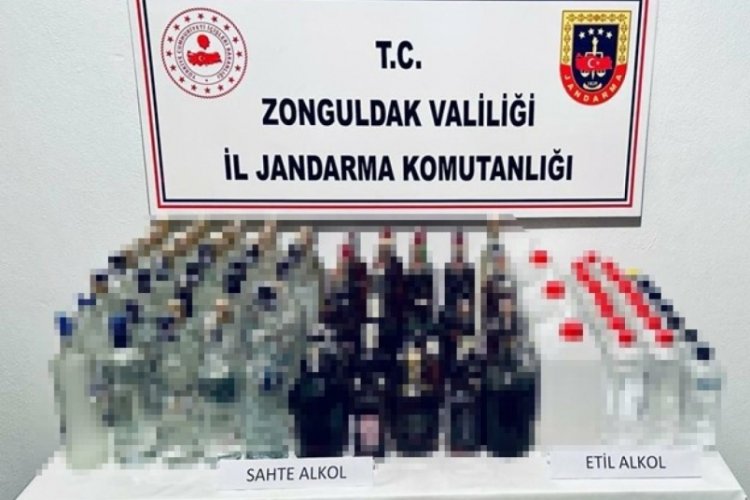 Zonguldak'ta ka&ccedil;ak alkol operasyonu
