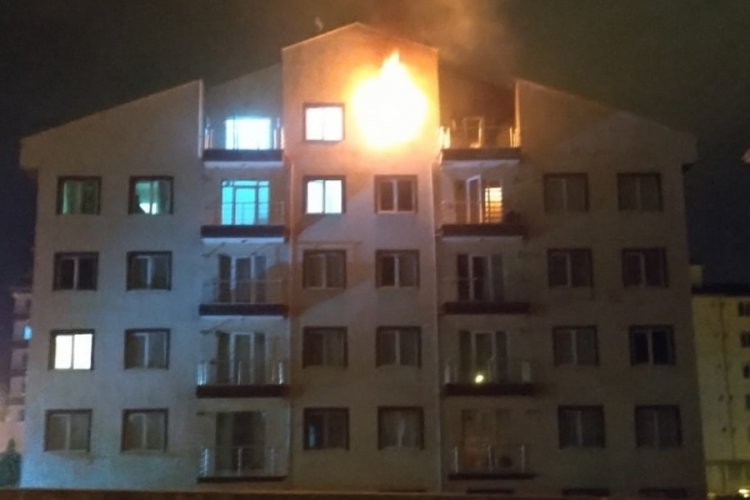 Kırıkkale'de elektrikli şofben yangına neden oldu