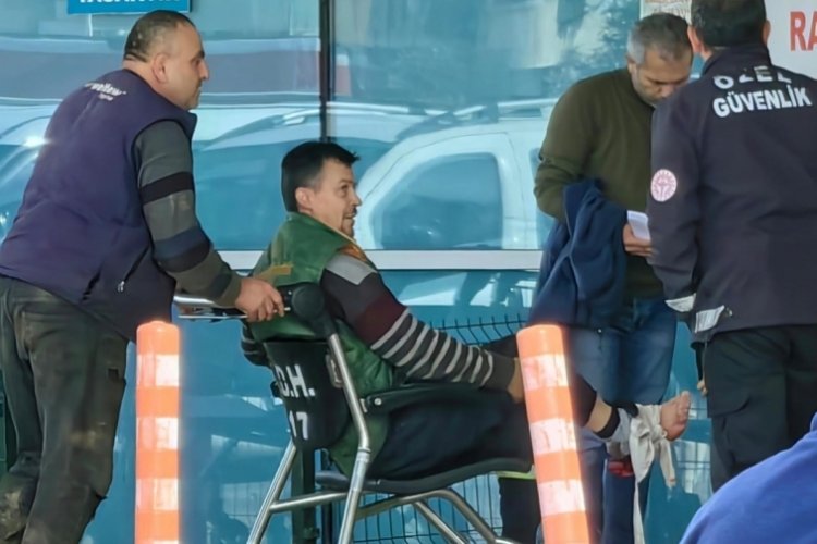 Bursa'da testere ile odun kesmeye &ccedil;alışırken yaralandı!