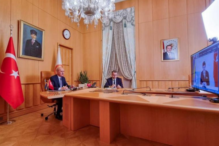 TBMM Başkanı Kurtulmuş, İsve&ccedil; Meclis Başkanı Norlen ile g&ouml;r&uuml;şt&uuml;