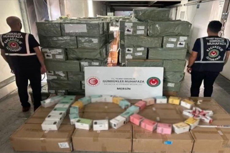 Mersin Limanı'nda tek seferde en y&uuml;ksek miktar ele ge&ccedil;irildi !
