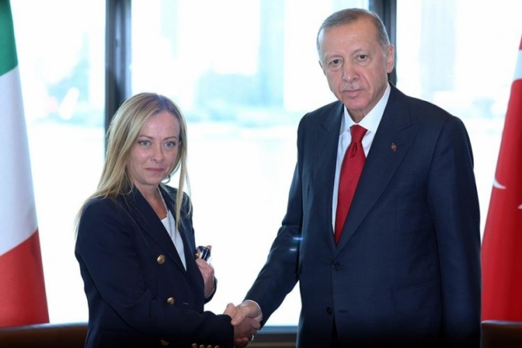Cumhurbaşkanı Erdoğan, İtalya Başbakanı Giorgia Meloni ile g&ouml;r&uuml;şt&uuml;