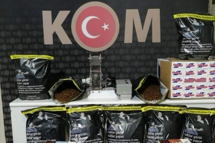 Kırıkkale'de 14 bin 200 makaron ele ge&ccedil;irildi
