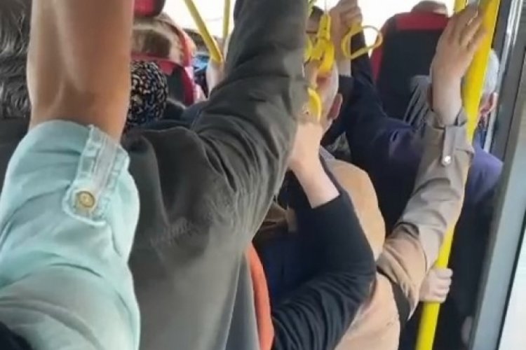 Bursa'da yolculara sinirlenen şof&ouml;r hareket etmedi