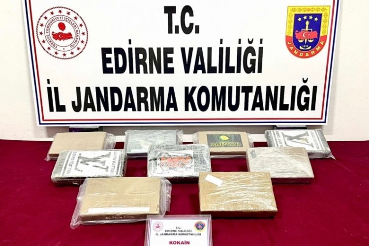 Edirne'de bir tırda 10 kilogram kokain ele ge&ccedil;irildi
