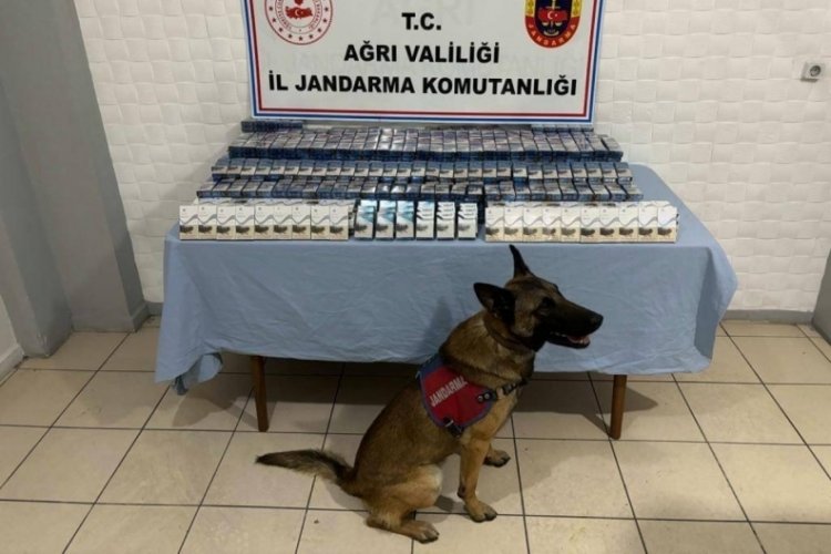 Ağrı'da ka&ccedil;ak elektronik ve paket sigara yakalandı