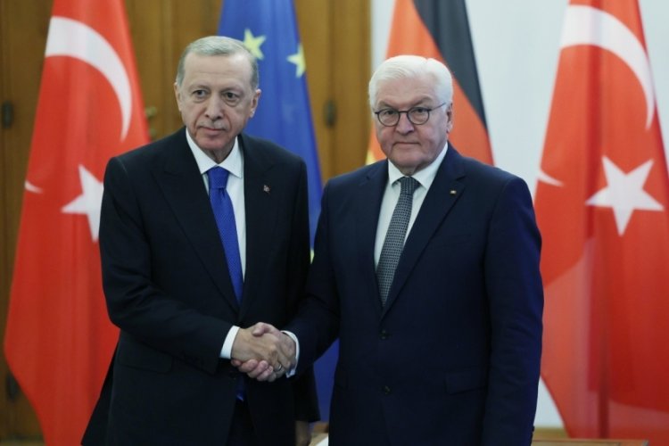 Erdoğan, Almanya Cumhurbaşkanı ile bir araya geldi