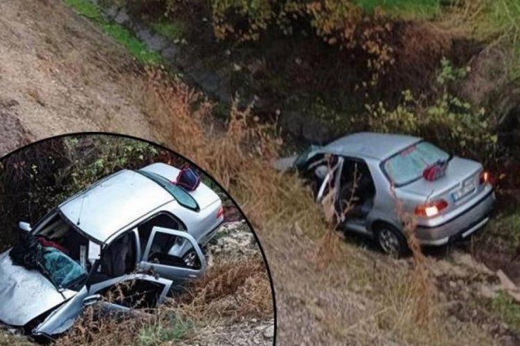 Siirt'te otomobil şarampole yuvarlandı! 1 &ouml;l&uuml;, 8 yaralı