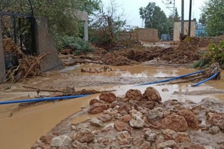 Mardin'de su taşkınları meydana geldi