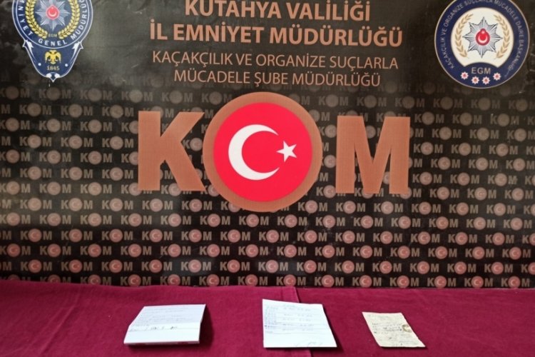 K&uuml;tahya'da tefeci operasyonu: 4 g&ouml;zaltı