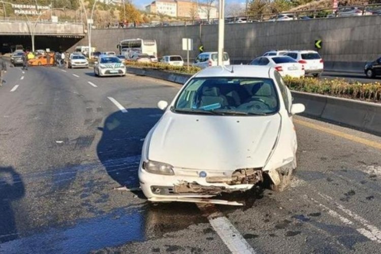 Ankara'da zincirleme kaza! 14 ara&ccedil; karıştı, 7 yaralı var