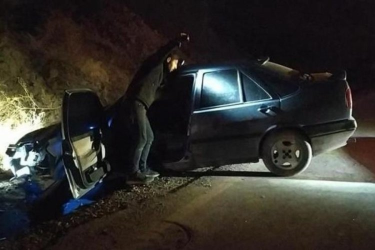&Ccedil;orum'da kaza yaptıktan sonra ka&ccedil;maya &ccedil;alıştı